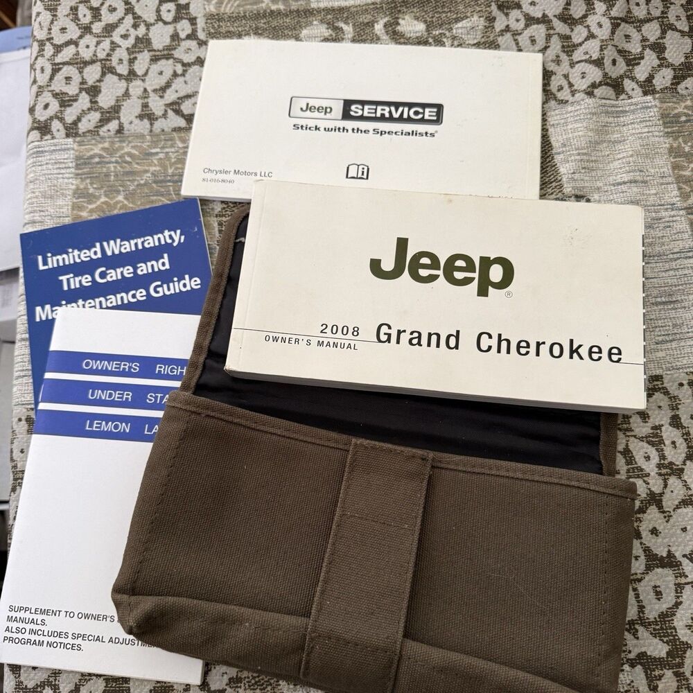 2008 Jeep Grand Cherokee Owners Manual 05 Jeep Grand Cherokee Manual Canvas Case